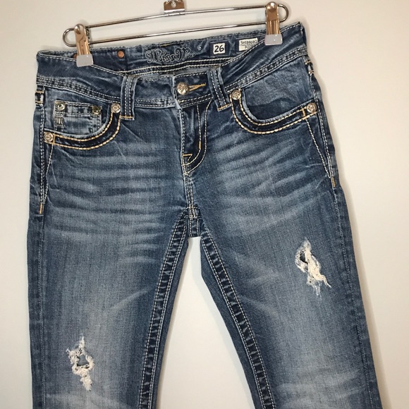 Miss Me bootcut embroidered embellished jeans - Picture 2 of 10